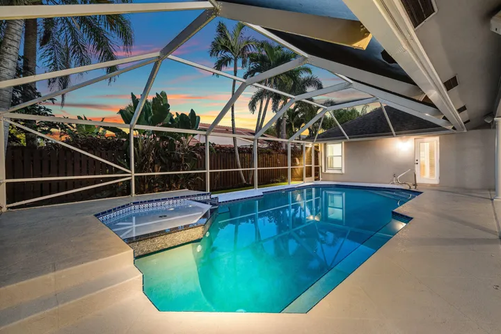 Pool is heated and lighted for fun evenings and long summer nights