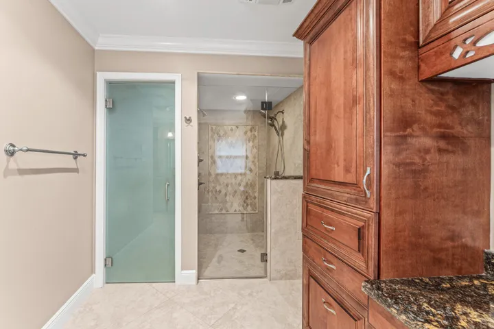 Primary Bathroom shower and water closet