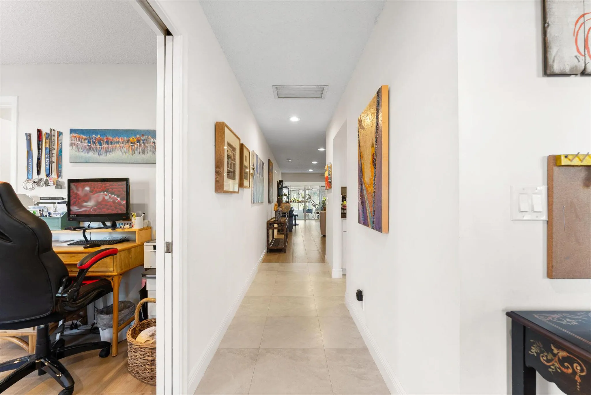Welcoming entryway with views right out to the back