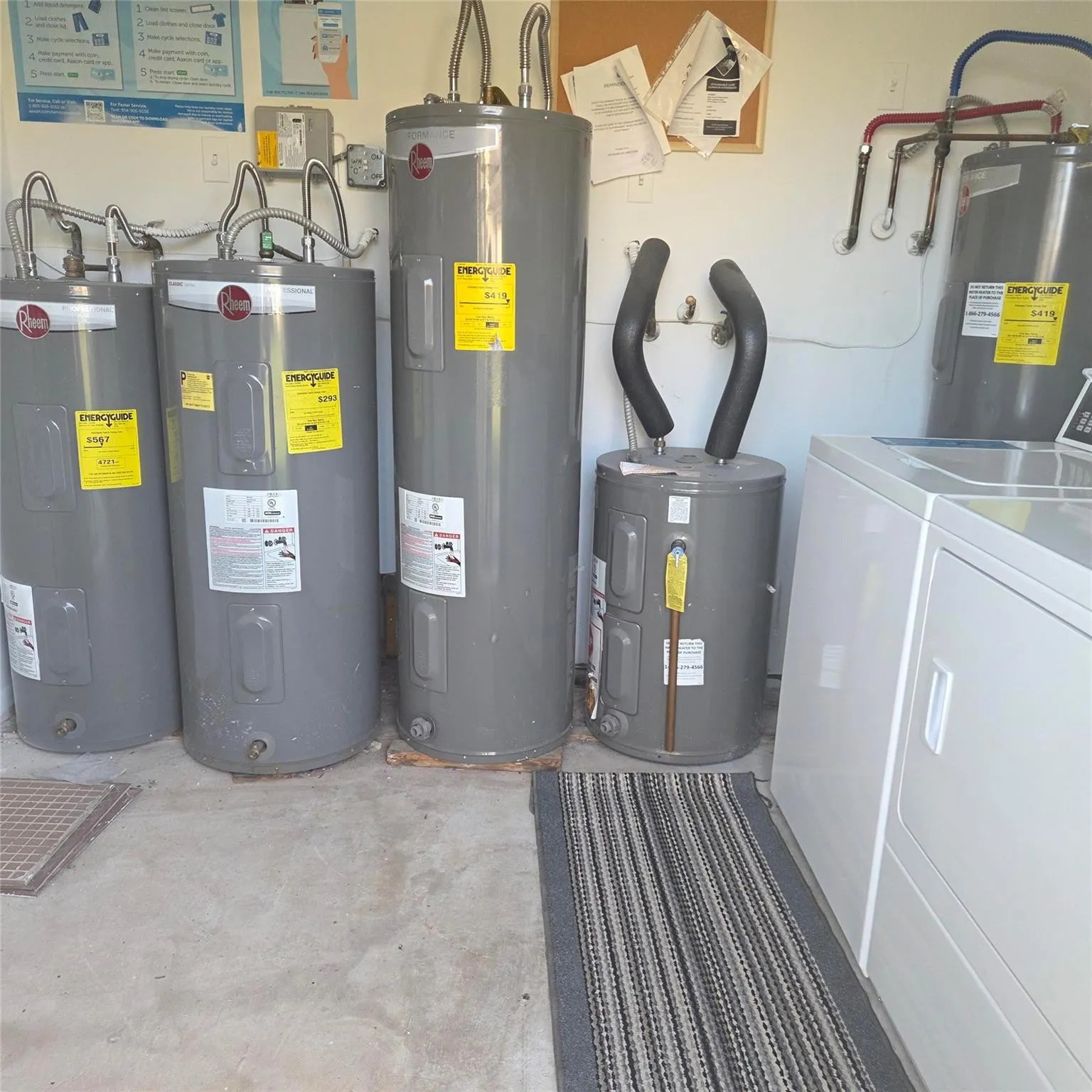 New Machines in Laundry room