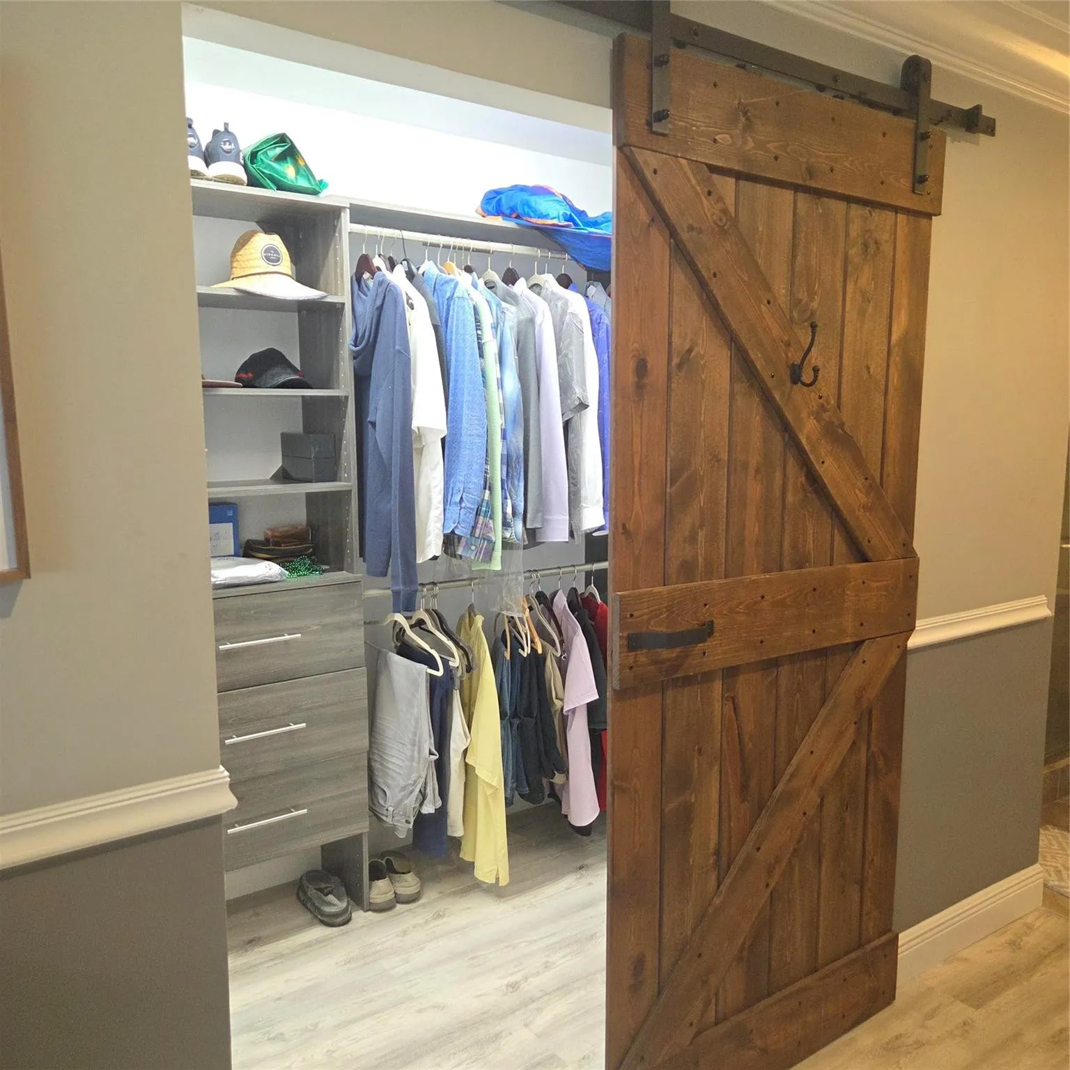 Master Closet, built ins