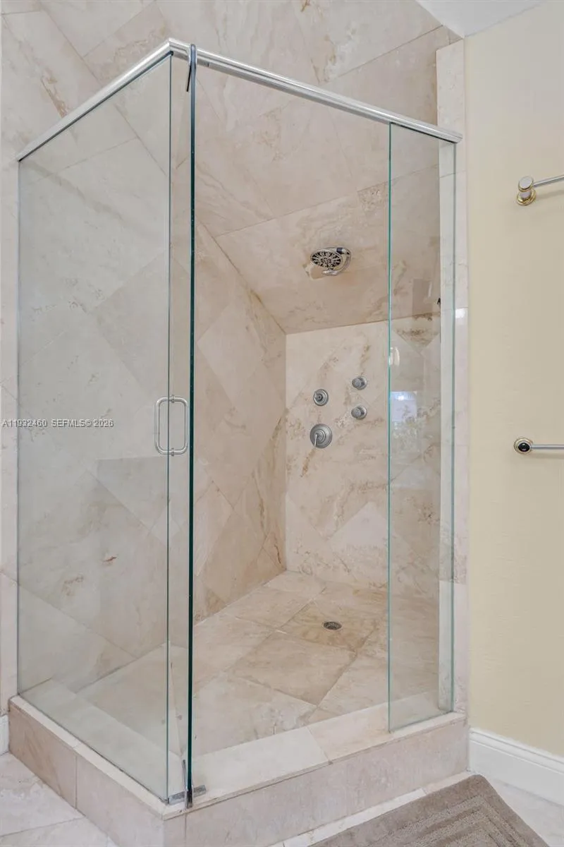 Master shower