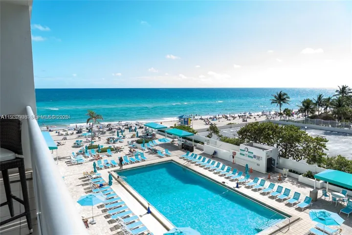 View From Balcony and Pool Area