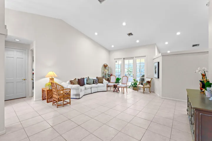 Living room and dining room