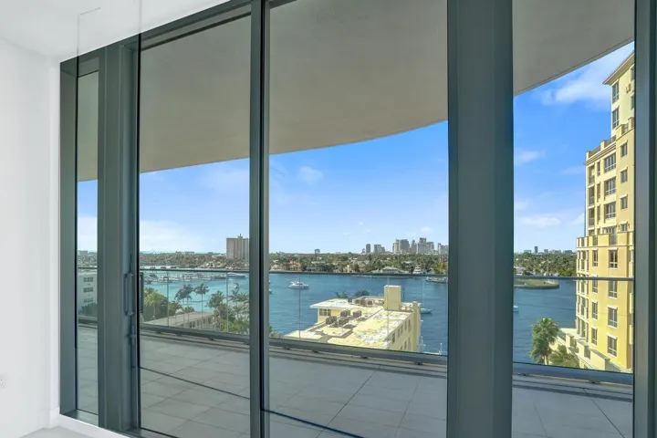 Views from the kitchen and living room.