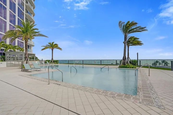 Amazing pool deck overlooking the Atlantic Ocean.