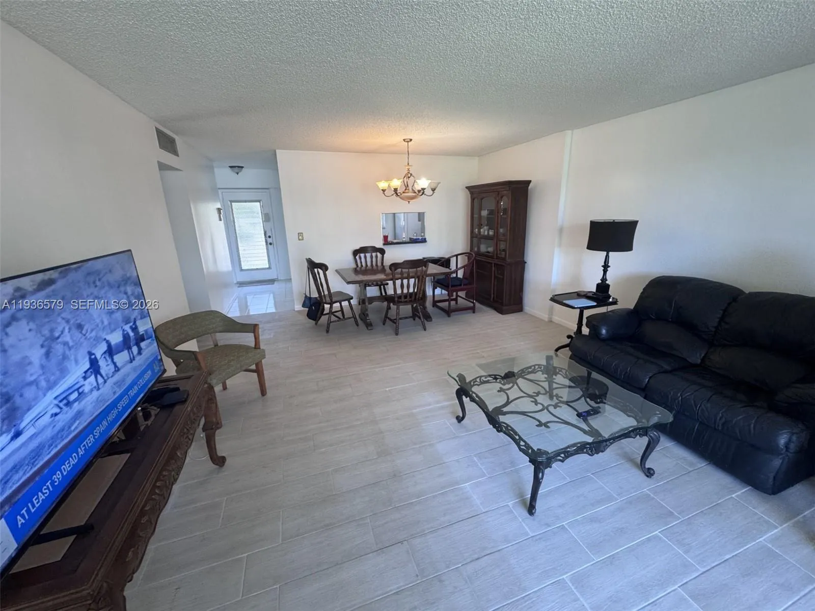 Living room facing front door