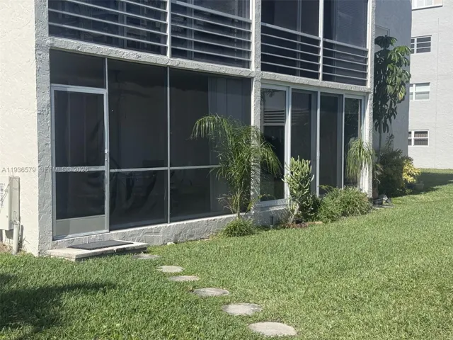 back view of porch