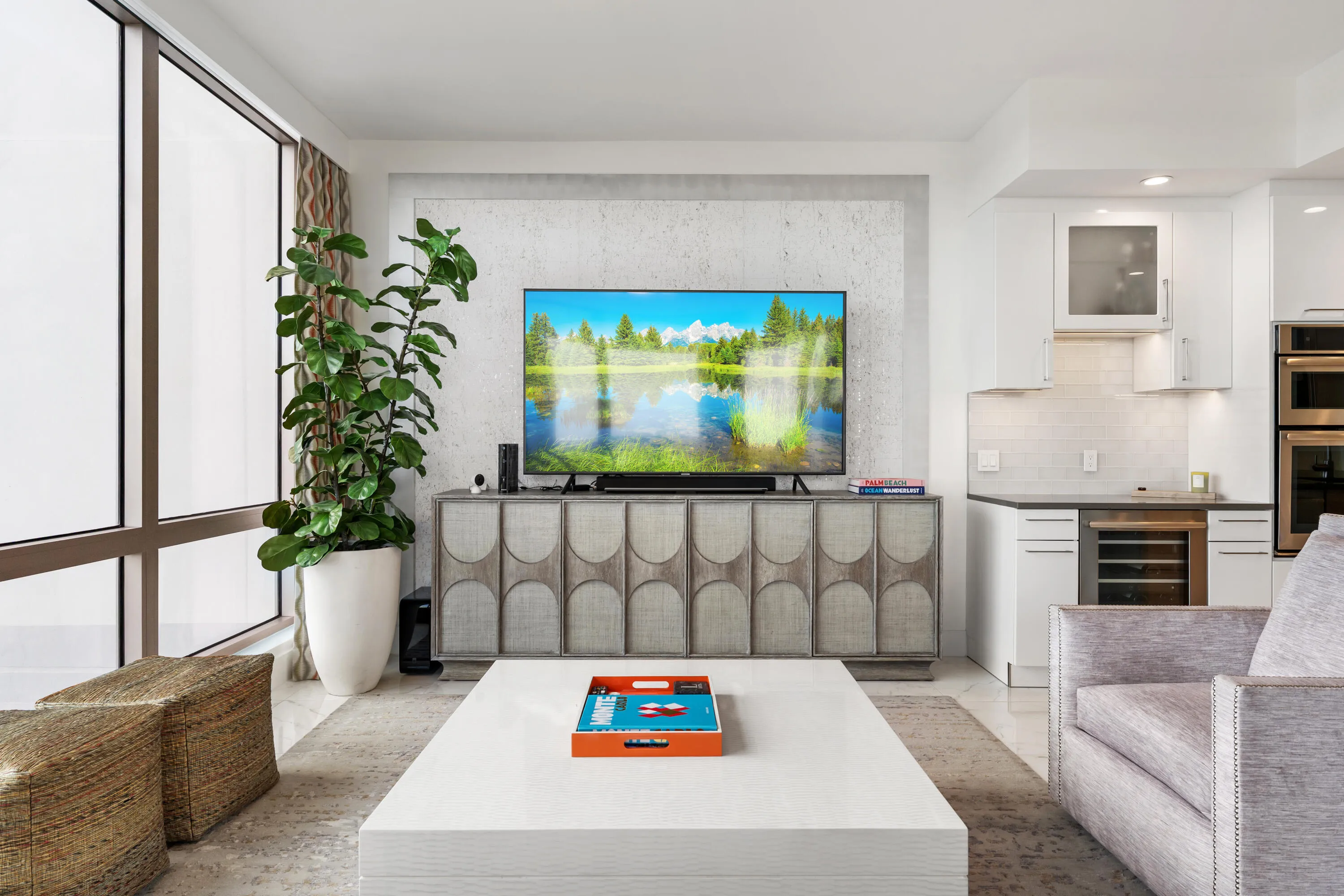 1 Water Club 603_Living Room 2
