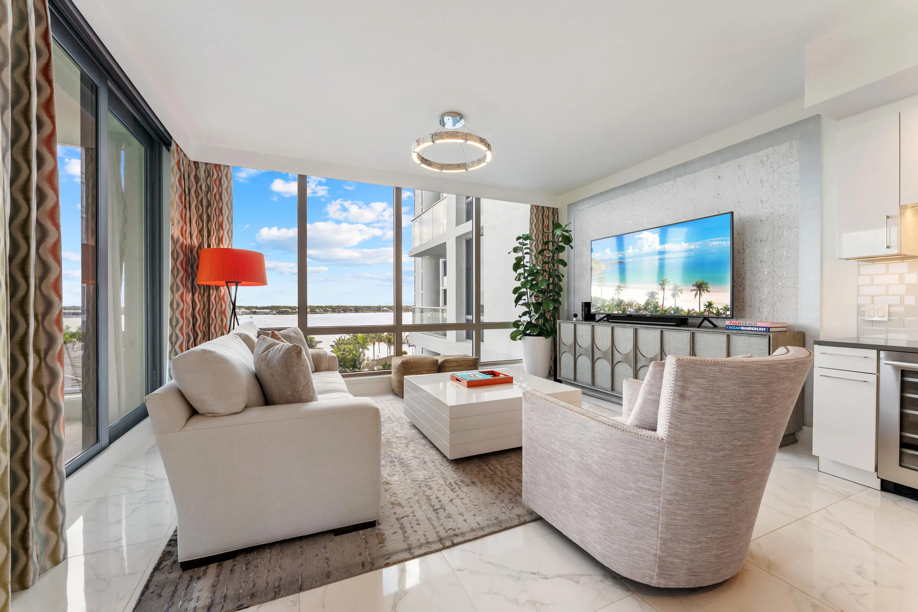 1 Water Club 603_Living Room 2