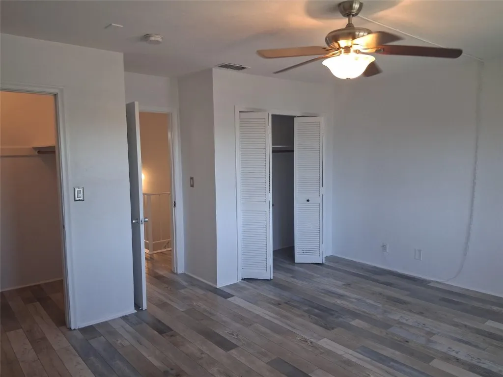two huge closets one walk in