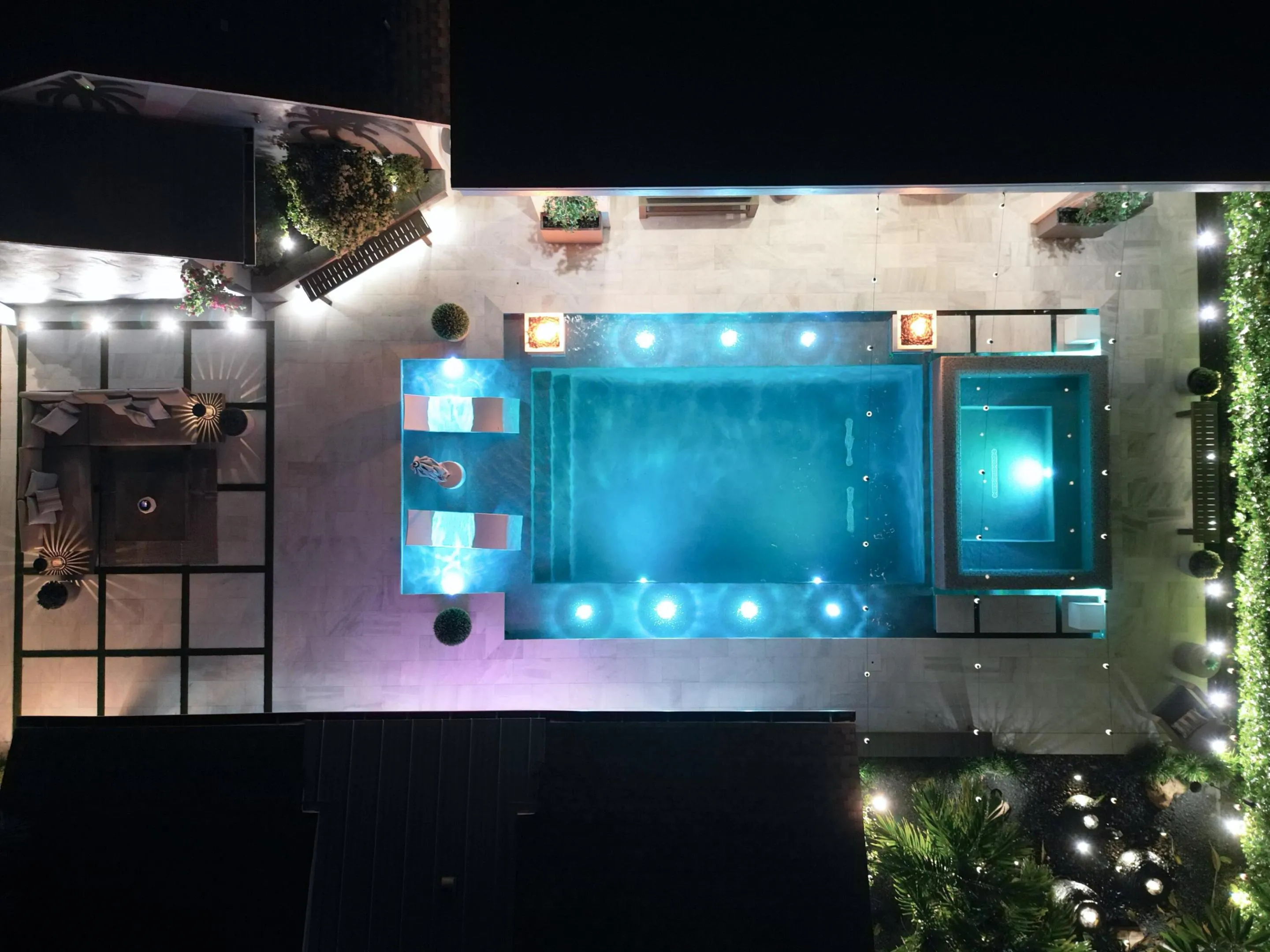Drone Above Pool