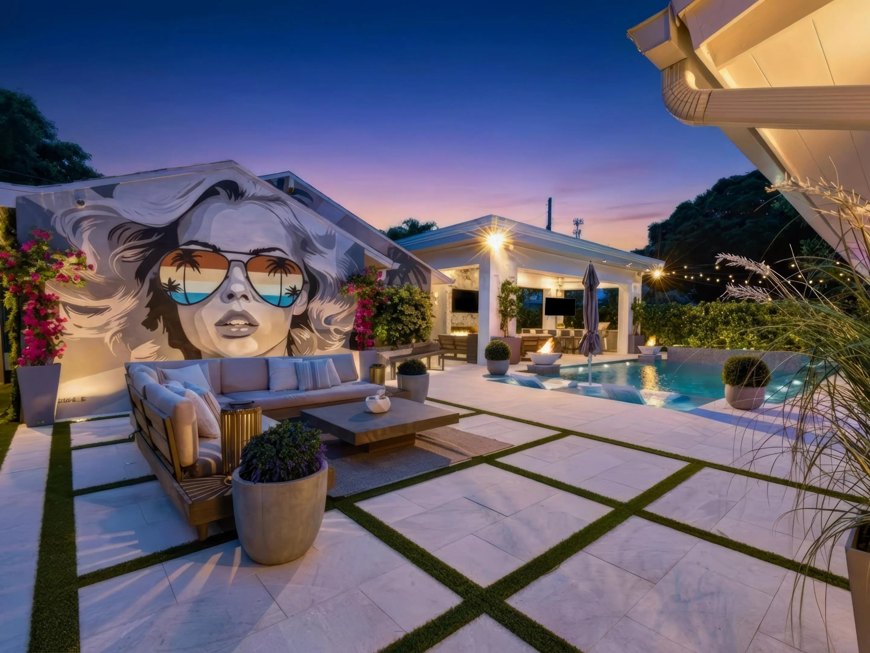 Dusk Patio Pool 1