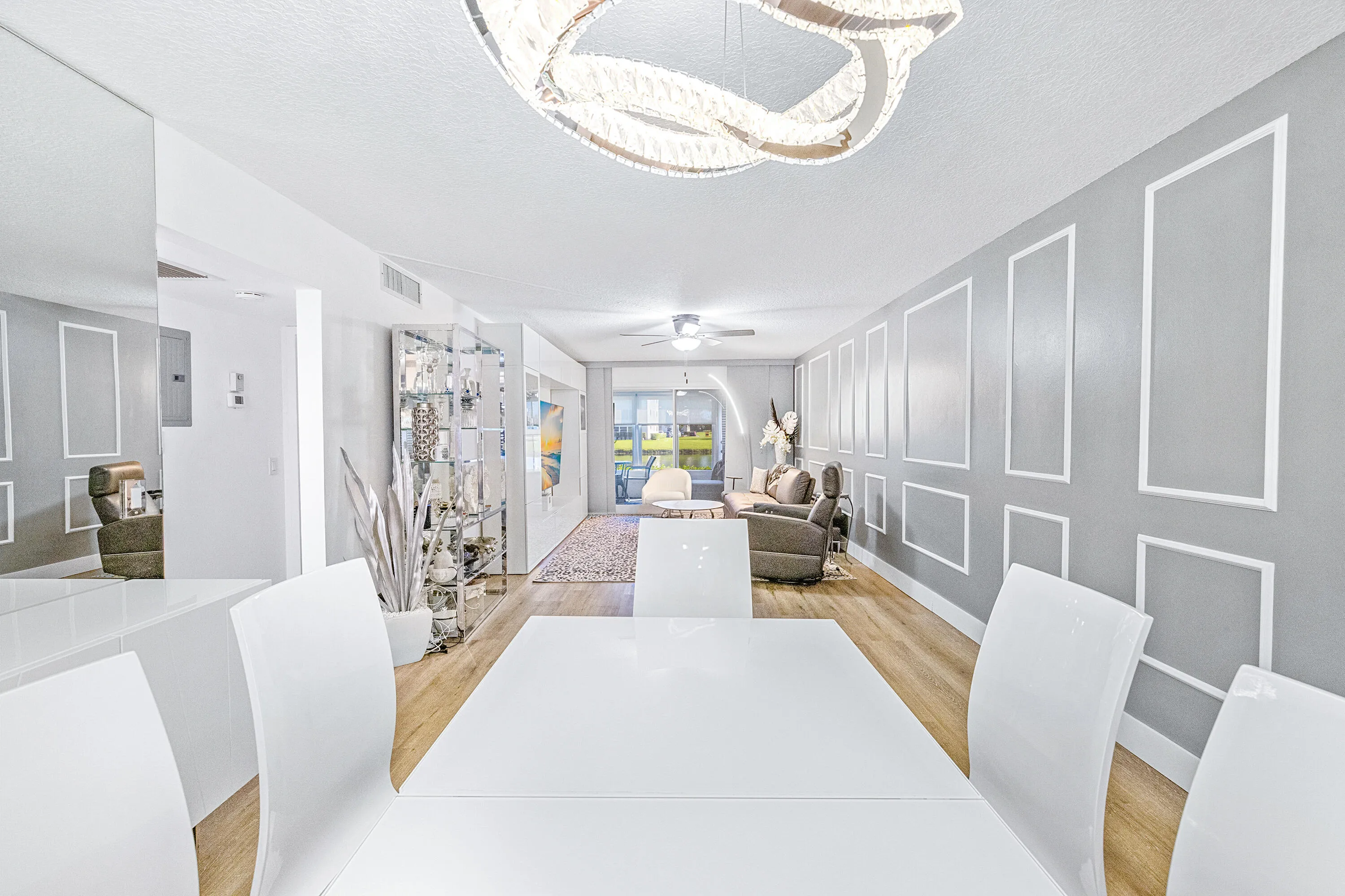 Dining and living area