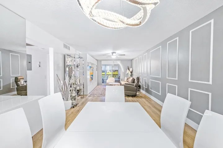 Dining and living area