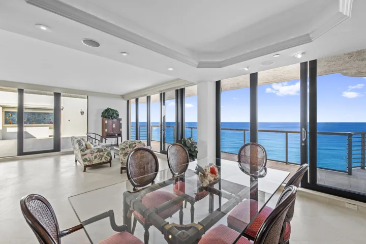Formal dining with a view