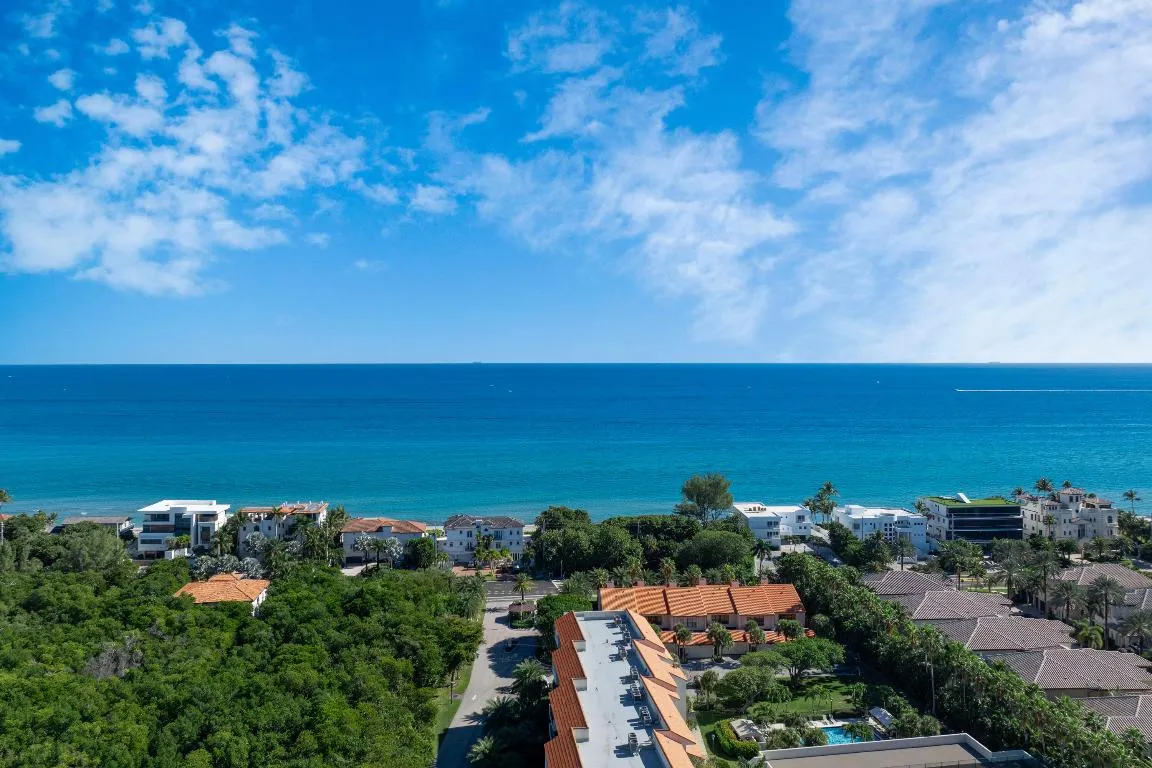View of ocean from balcony
