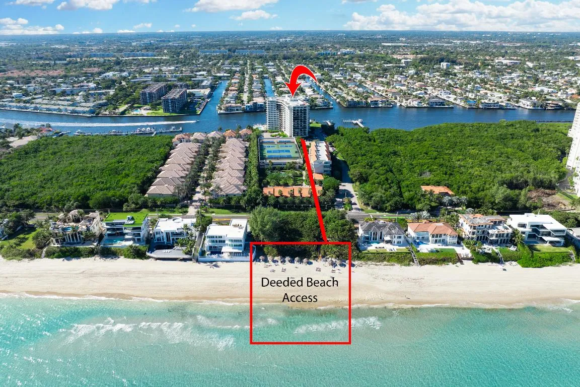 Deeded private beach