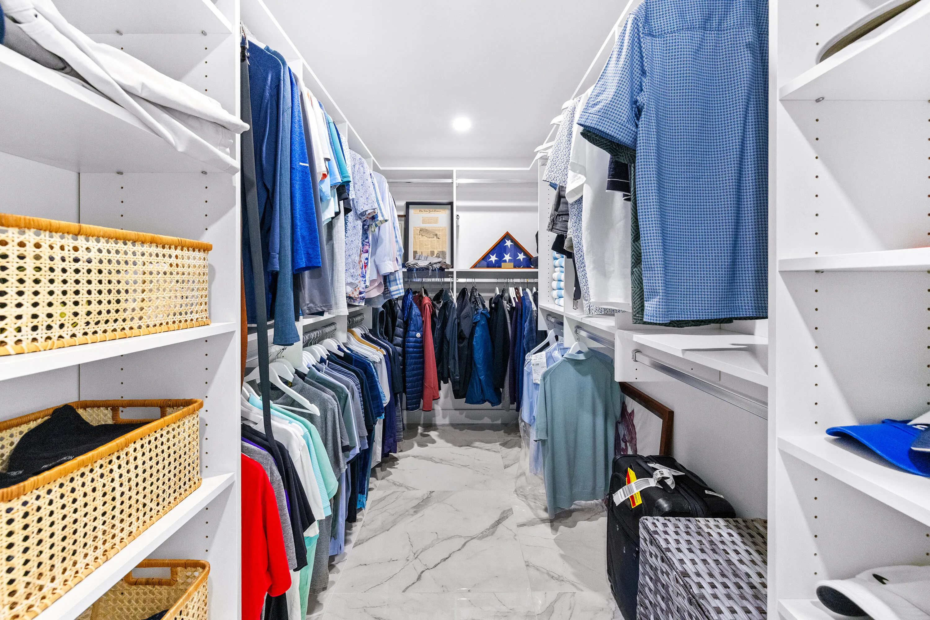 Primary closet