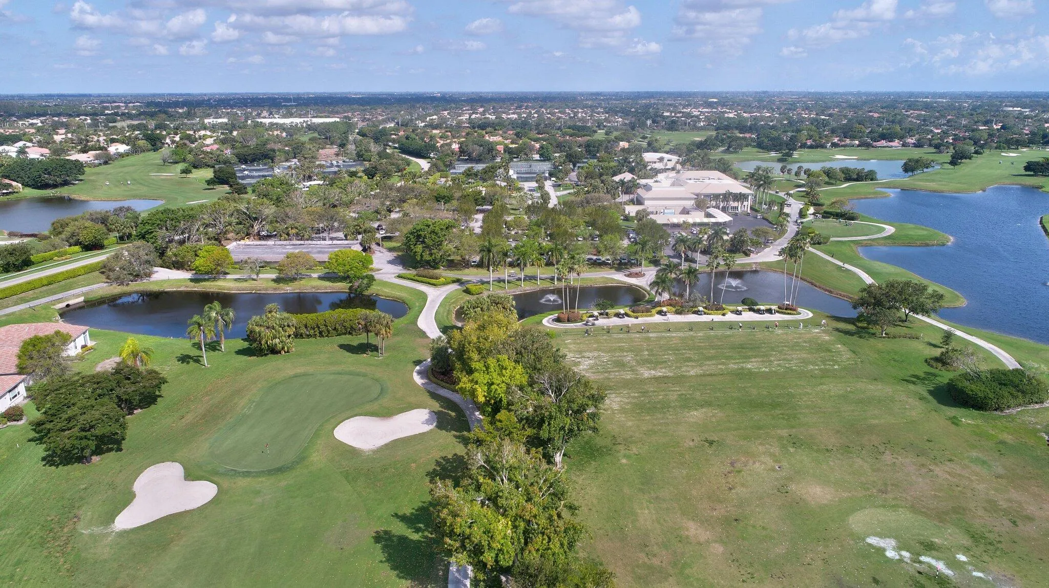 one of two golf courses