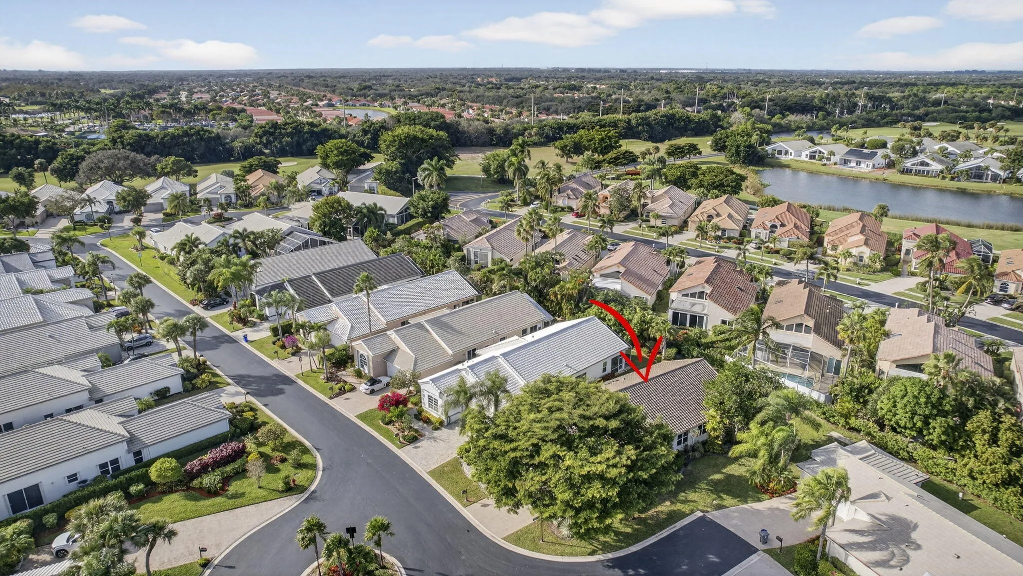 property at end of cul-des-sac