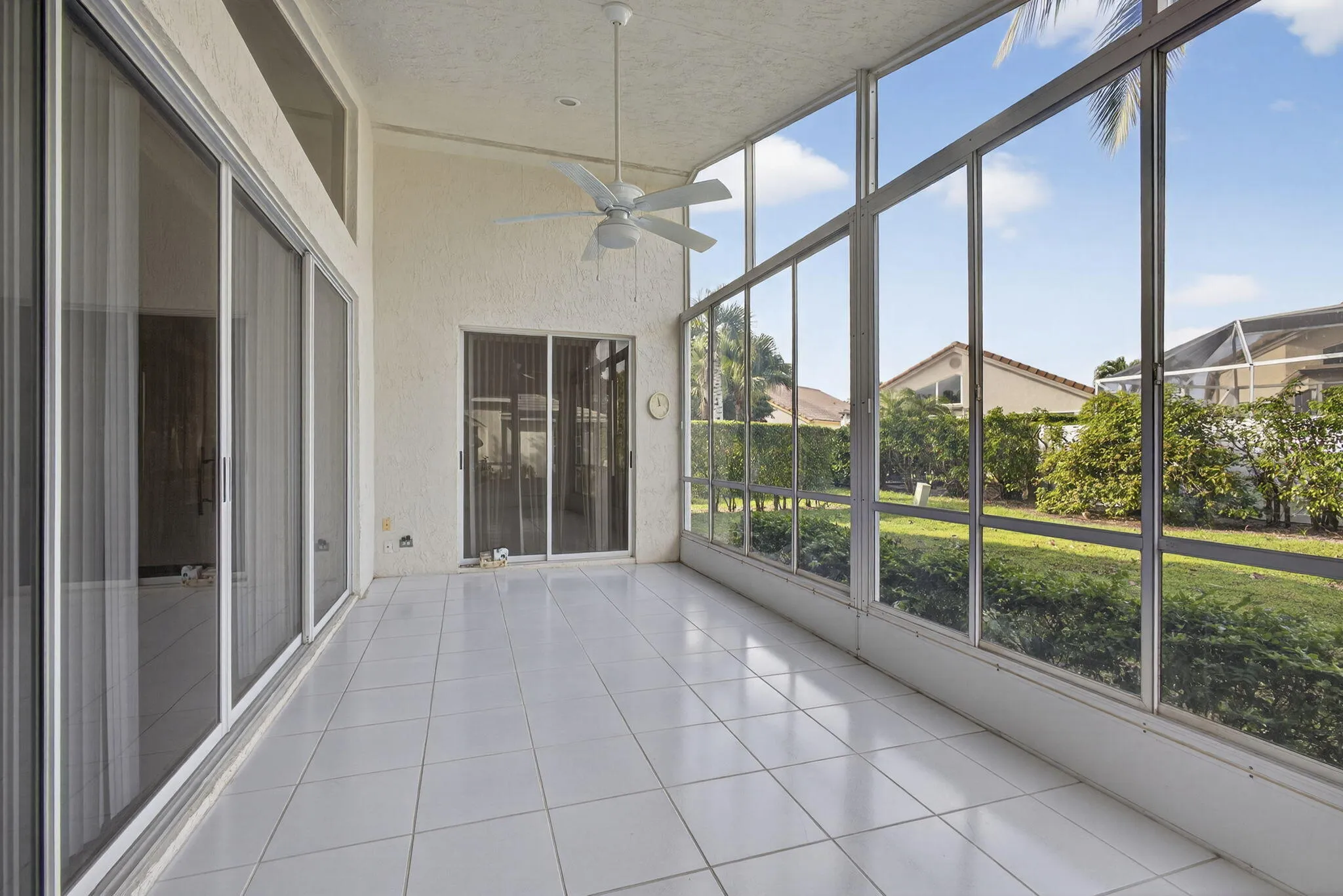 Sliding door to master bedroom