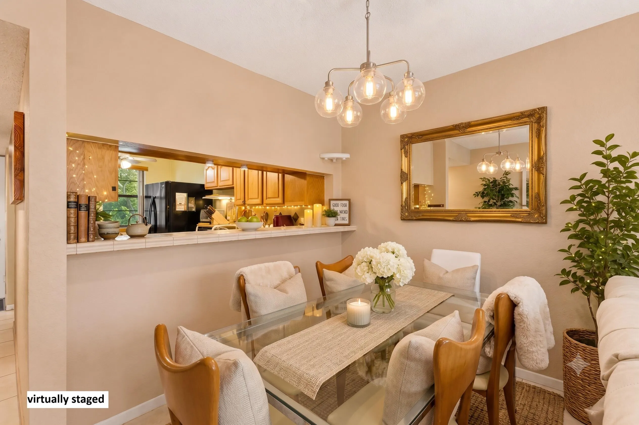 dining room cozy look