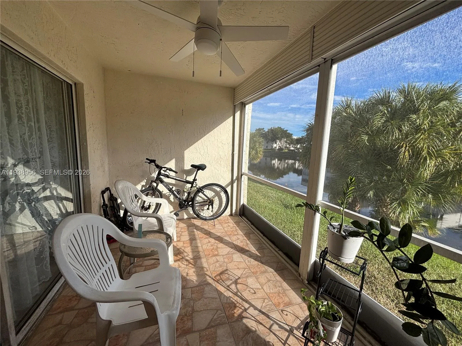 Water view. Rollup shutters