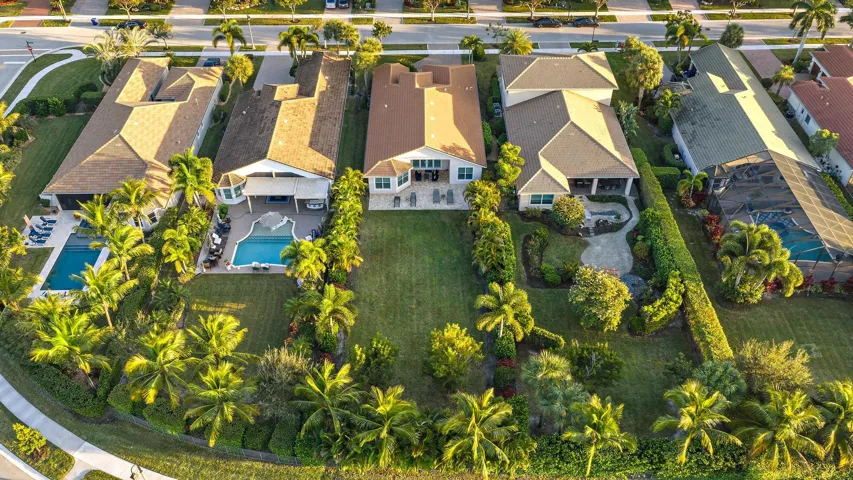 Aerial view of lot size