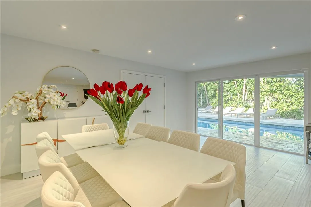 Large open dining area