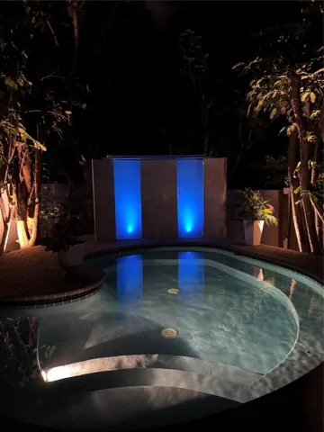 Mood lighting at the Hot Tub!