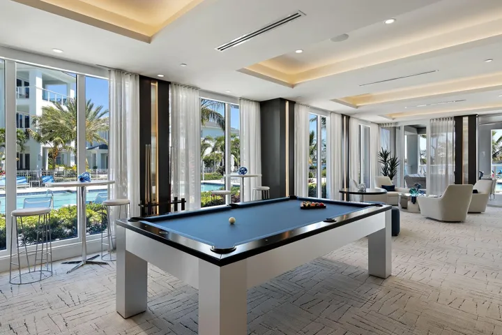 Pool Table in Community Lounge