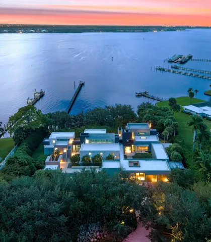 Aerial Twilight View