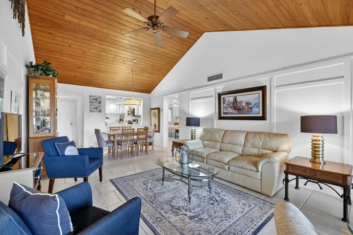 LIVING ROOM WITH VAULTED CEILING........