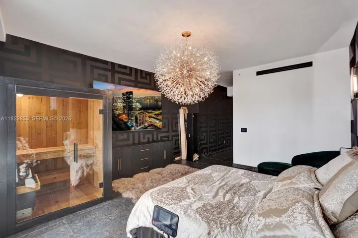 Master suite showing Sauna