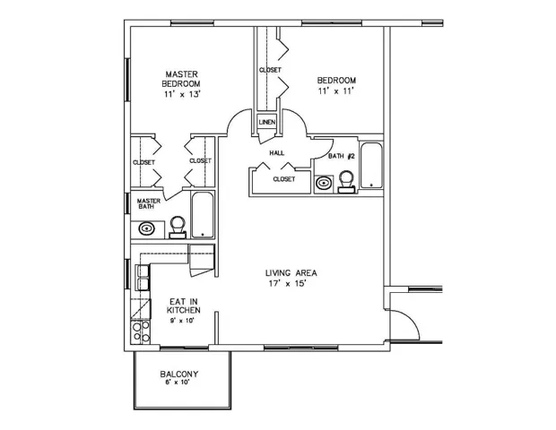 1000 NE 9th Ave Apt 6 Floorplan