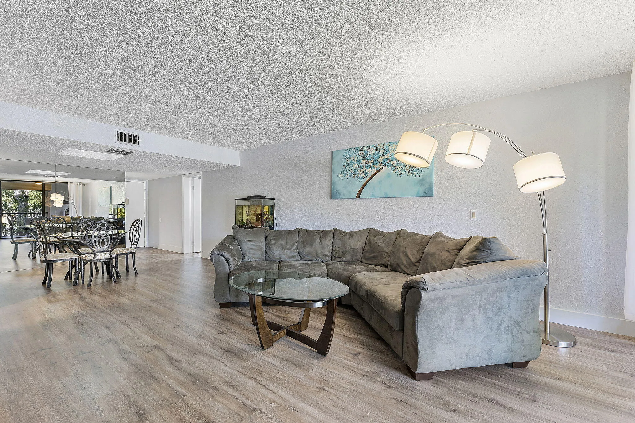 Spacious Living Room and Dining Room