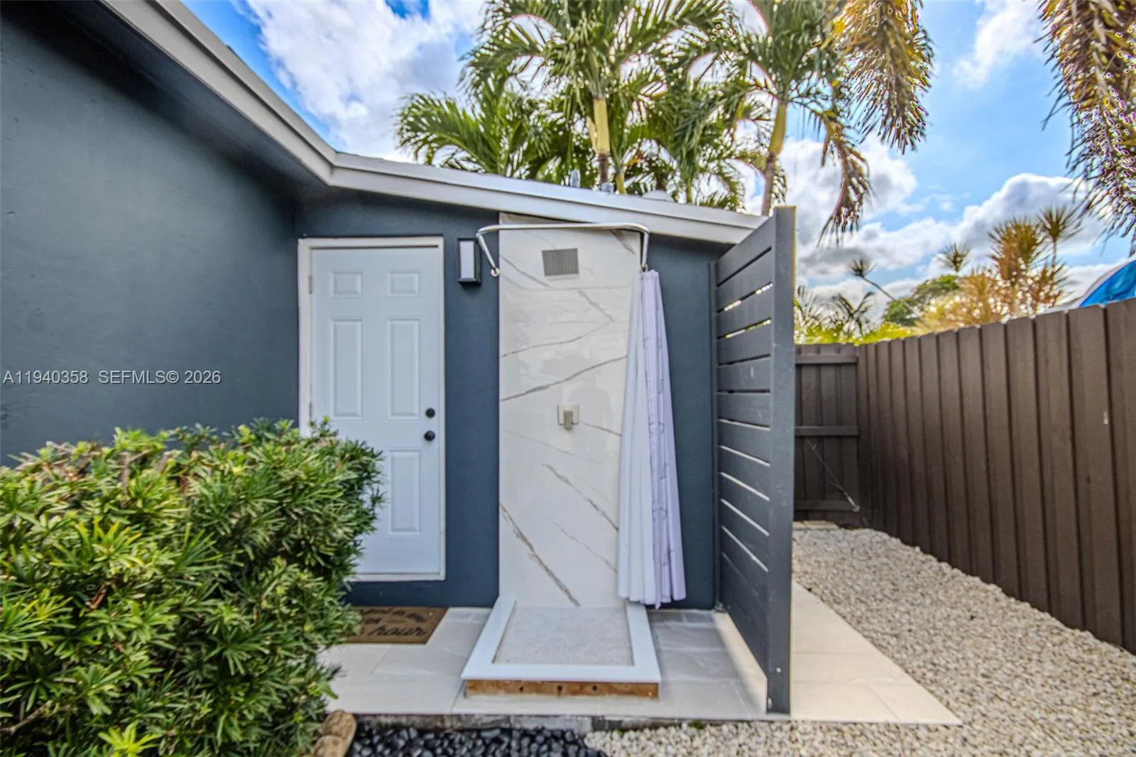 outside shower