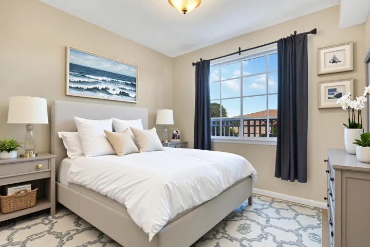 Bedroom virtually staged