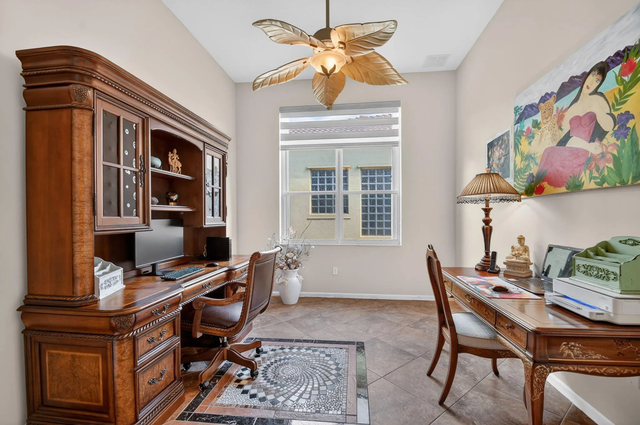 Flexible Space can be office/den/wellness room/music room/and more!