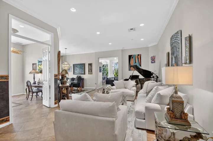 Lovely ceramic tile throughout home gives a warm and inviting feel