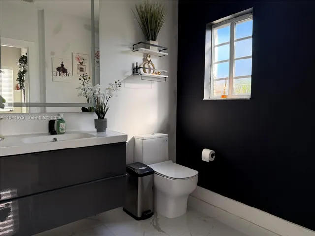 first floor half bath