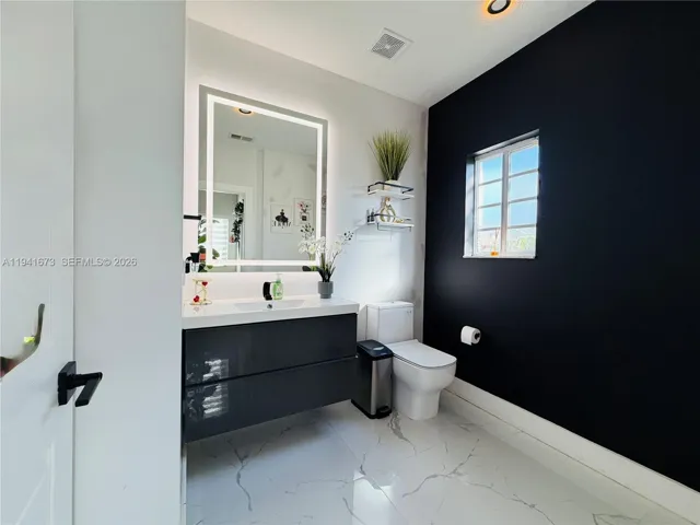 first floor half bath