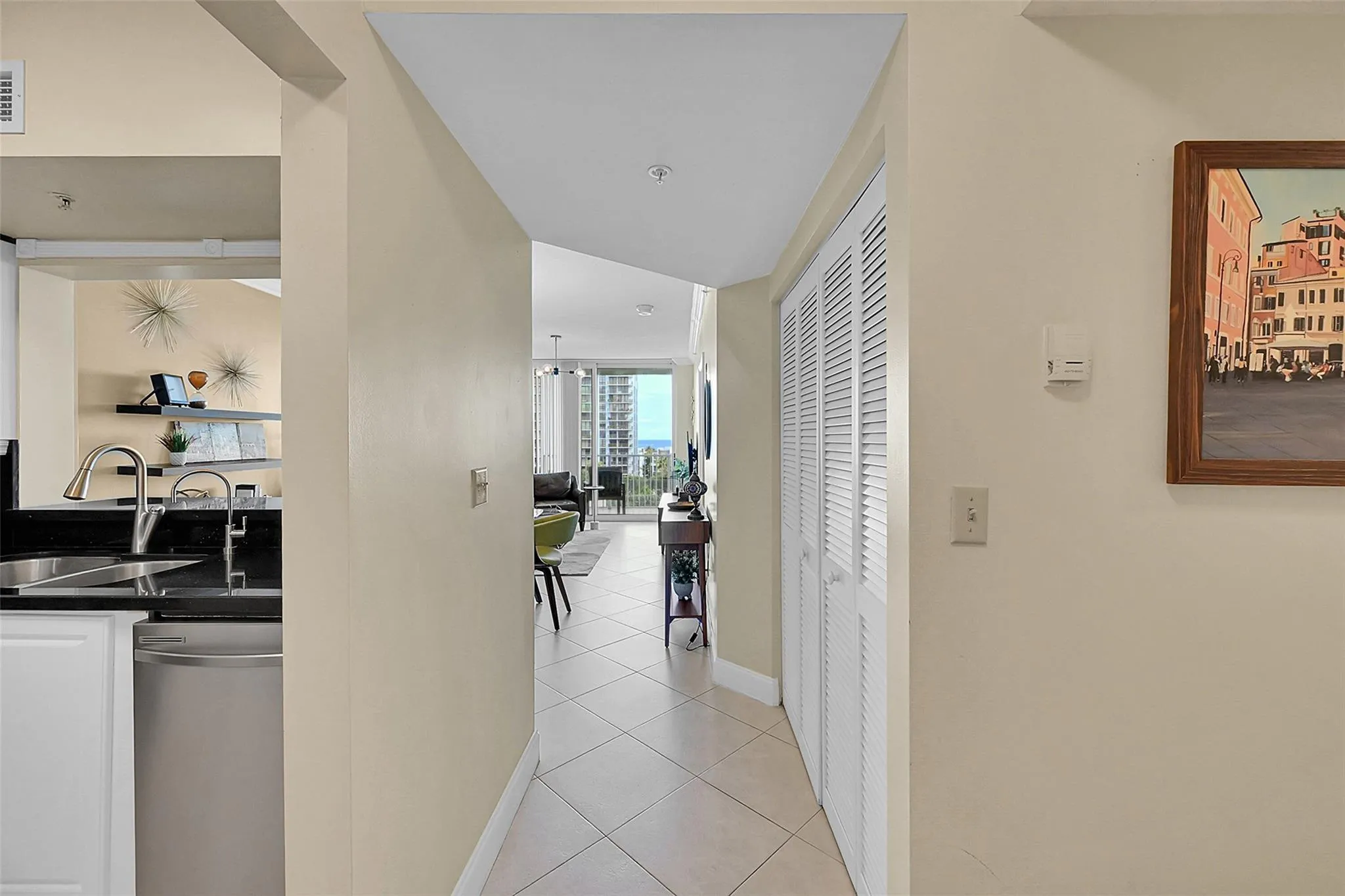 Yes when you walk into your new home you will see the ocean.