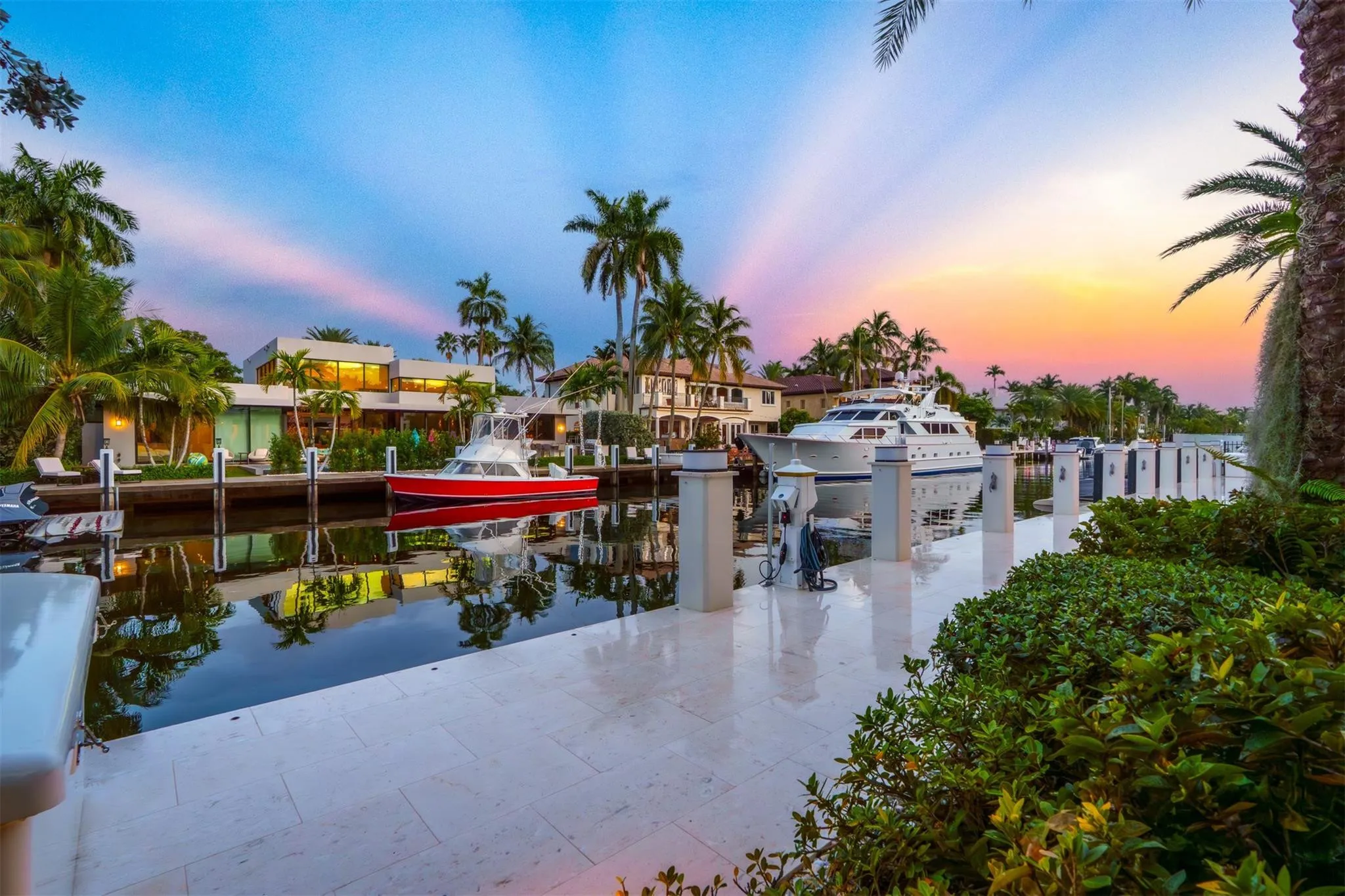 Enjoy sunset swims and views of the water.