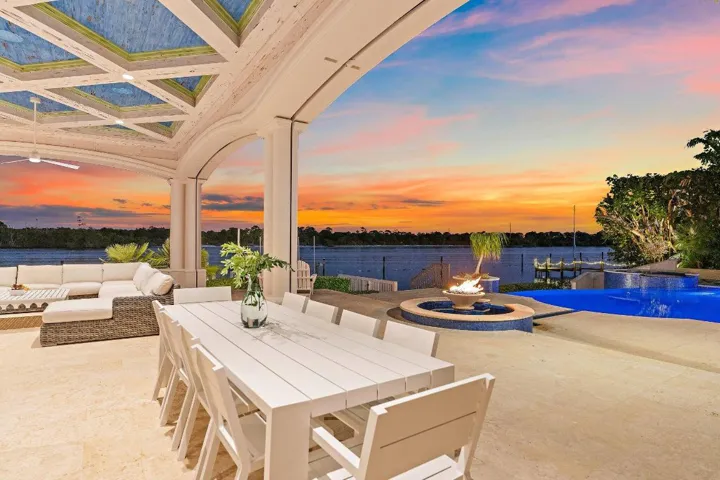 View to Intracoastal from Covered Patio