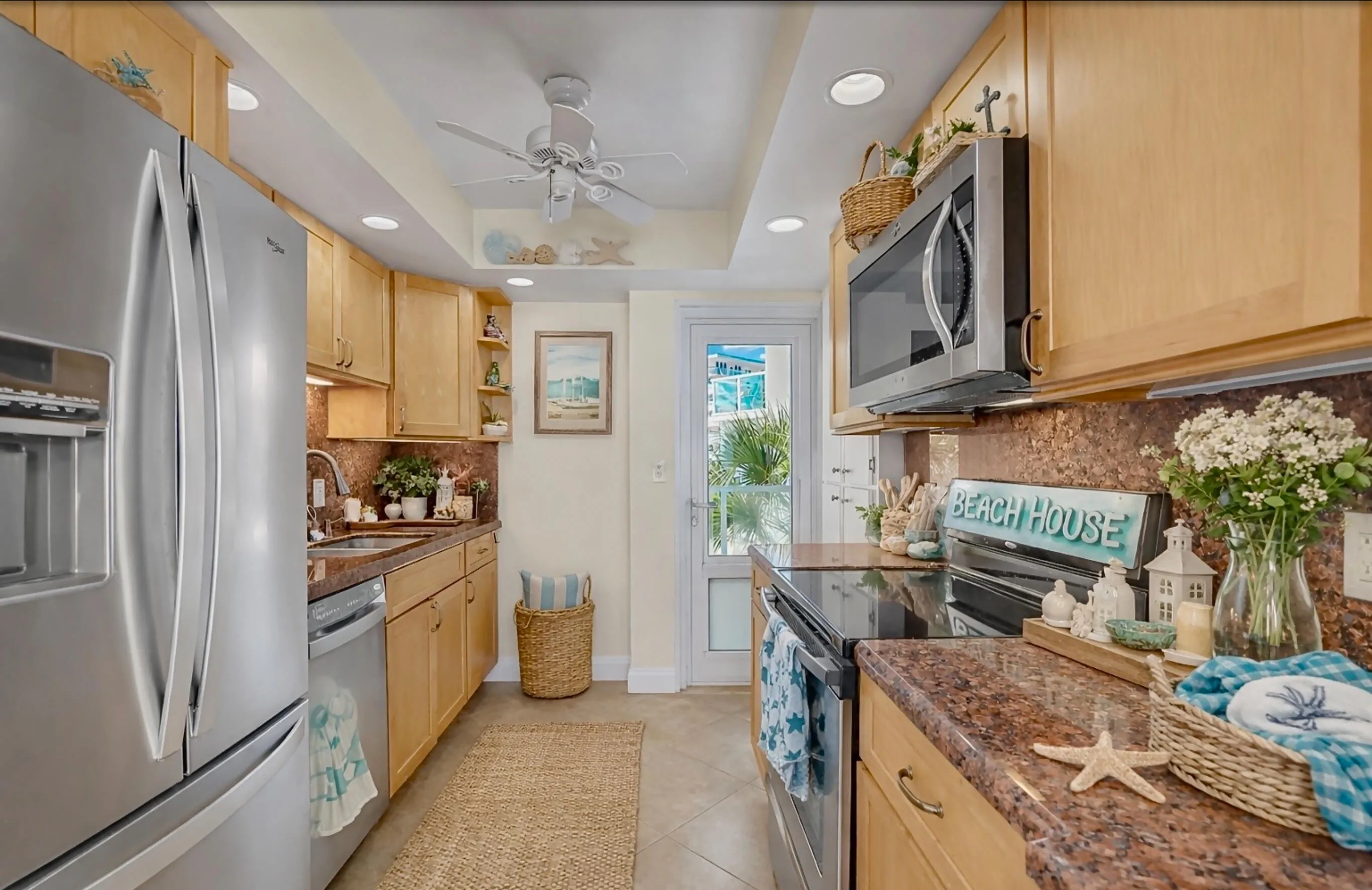 Virtually staged kitchen