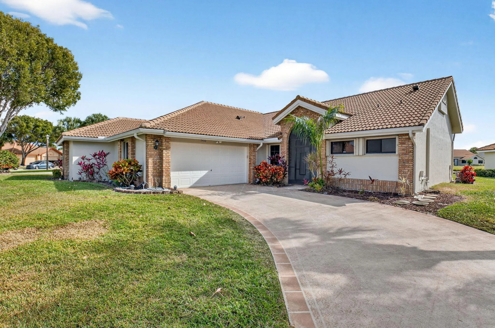 long driveway exterior front