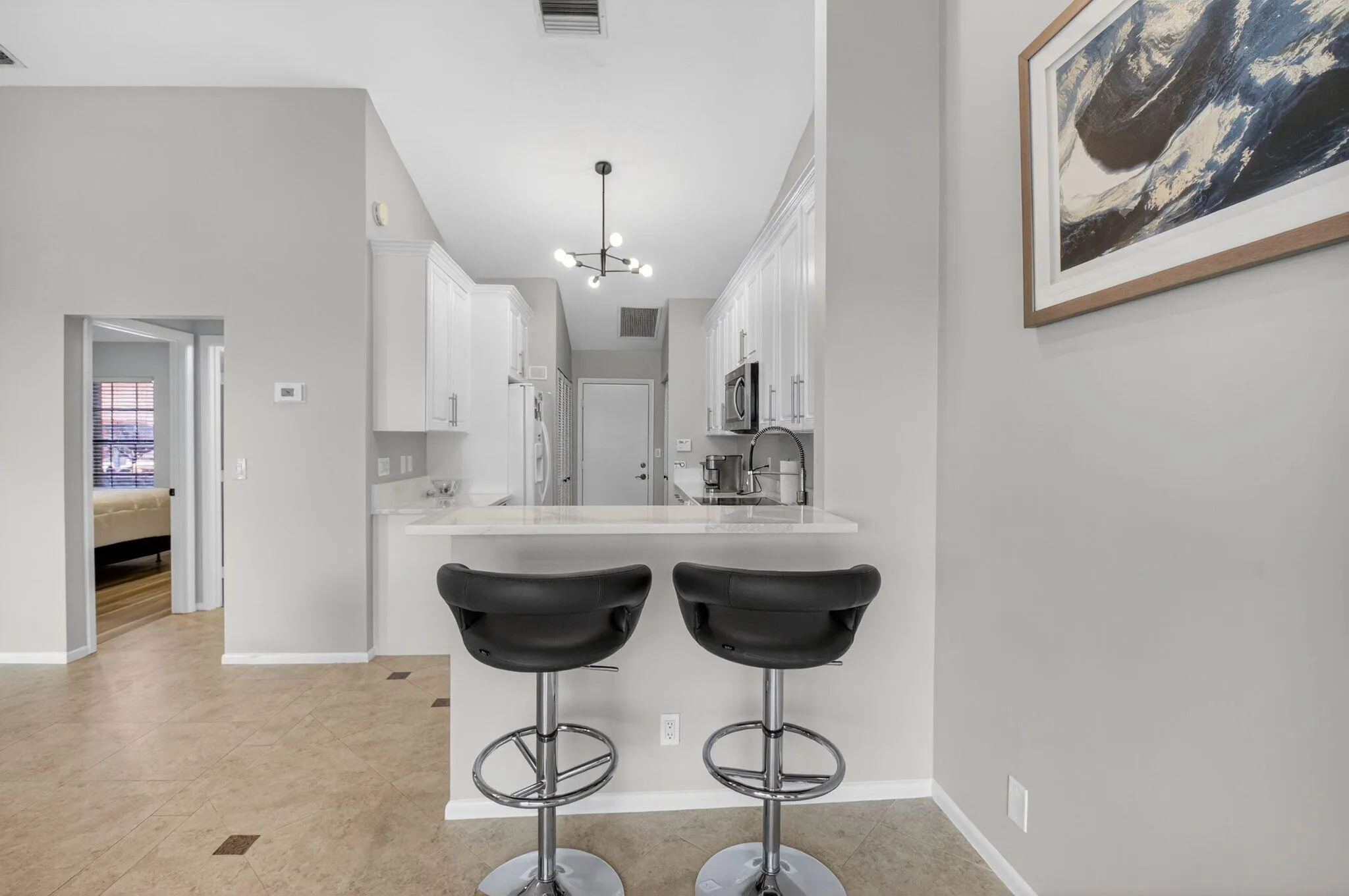 bar stool area