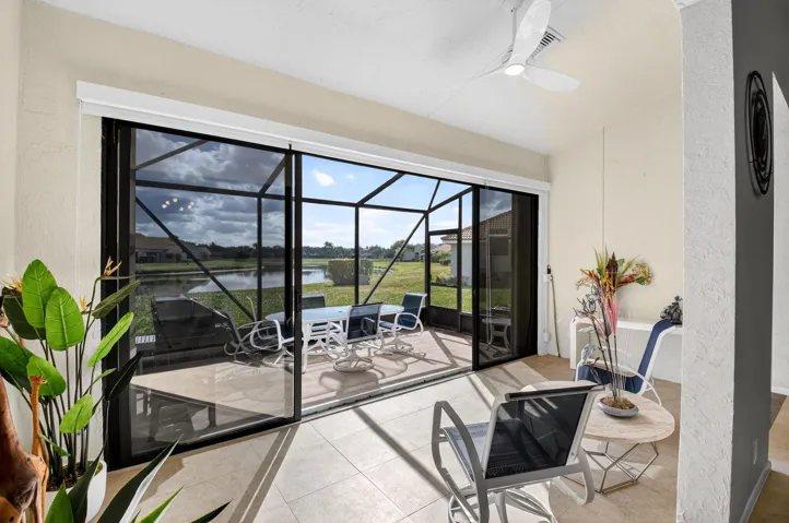 den/Florida room overlooking patio